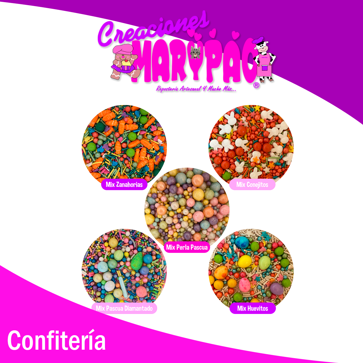 Mix Sprinkles Pascua Granillo Confeti Comestible - Varios Diseños