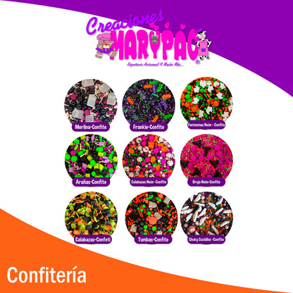 Confite Mix Halloween Granillo Confeti Comestible - Varios Diseños