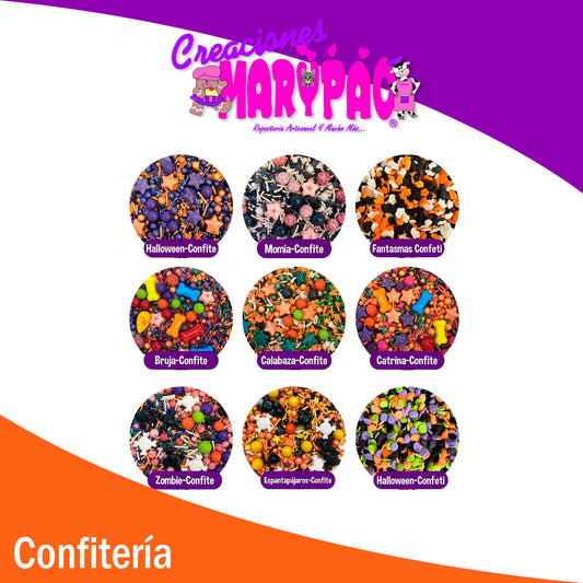 Confite Mix Halloween Granillo Confeti Comestible - Varios Diseños