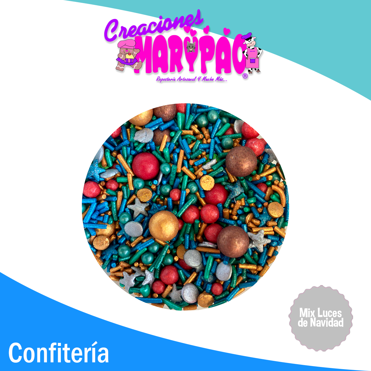 Sprinkles Luces de Navidad Confeti Comestible