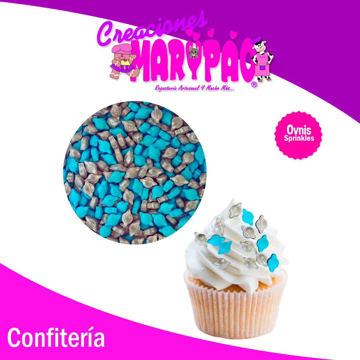 Sprinkles Ovnis Espacio Confite Cupcakes