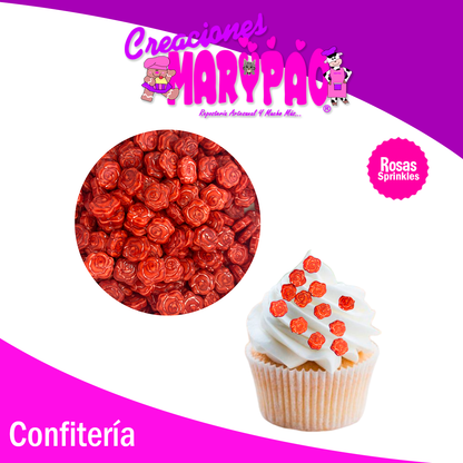 Sprinkles Rosas Confite Cupcakes