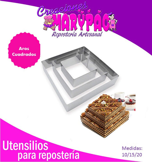 Moldes Aros Para Pasteles Cuadrados