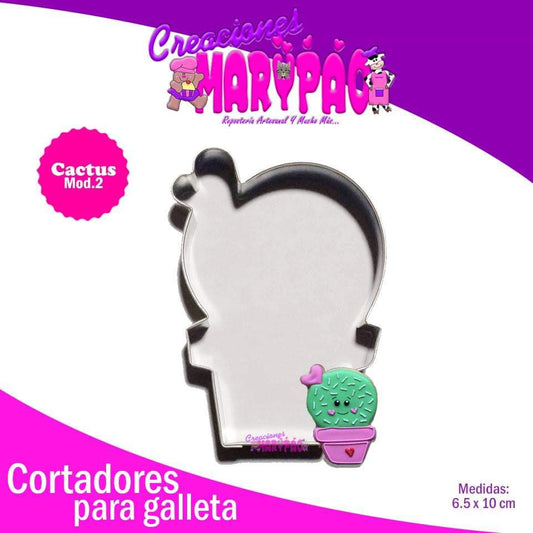 Cortador De Galleta Cactus M2 - Creaciones Marypao