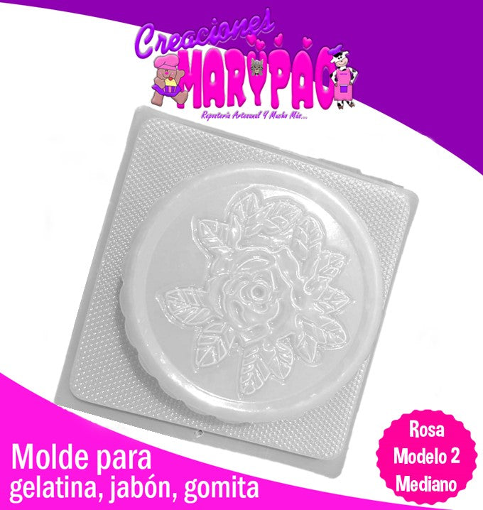 Molde Para Gelatina Rosa Mod2 Día de Madres Mamá