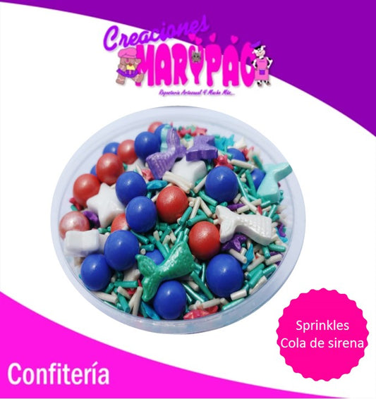 Sprinkles Comestibles Granillo Cola de Sirena Mod2