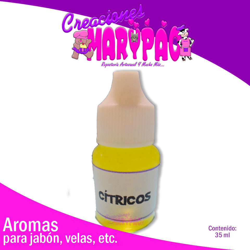 Esencia De Citricos Para Jabon Vela Cremas  Aromas - Creaciones Marypao