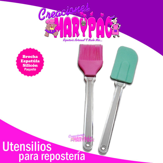 Kit Espátula Y Brocha De Silicón - Creaciones Marypao
