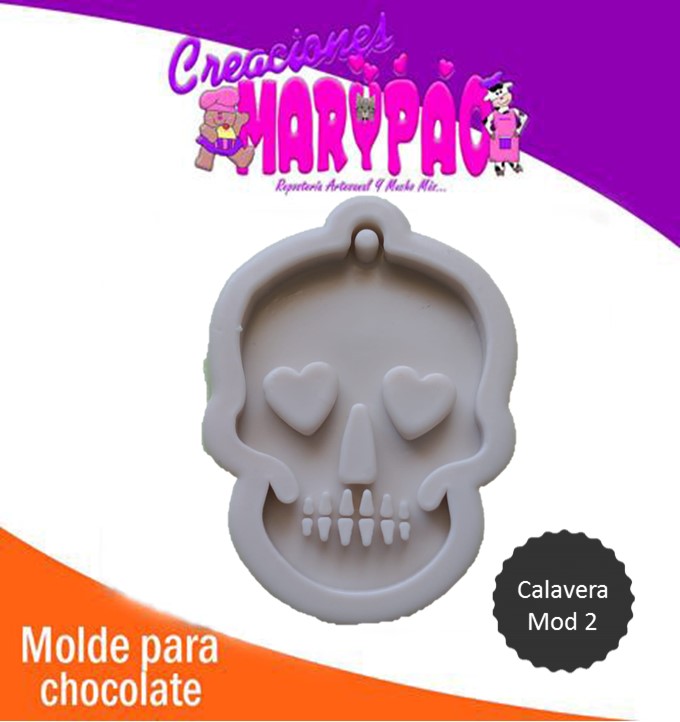 Molde Silicon Calavera M2 Día De Muertos