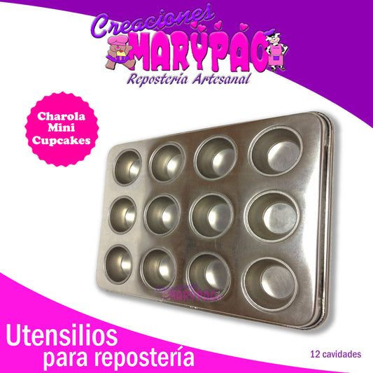 Charola Para Hornear Mini Cupcakes - Creaciones Marypao