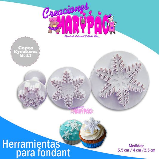 Cortadores Eyectores Copos De Nieve Mod.1 - Creaciones Marypao