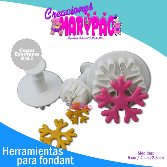 Cortadores Eyectores Copos De Nieve Mod.2 - Creaciones Marypao