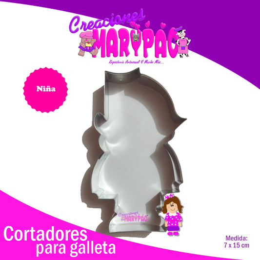 Cortador De Galleta Niña - Creaciones Marypao