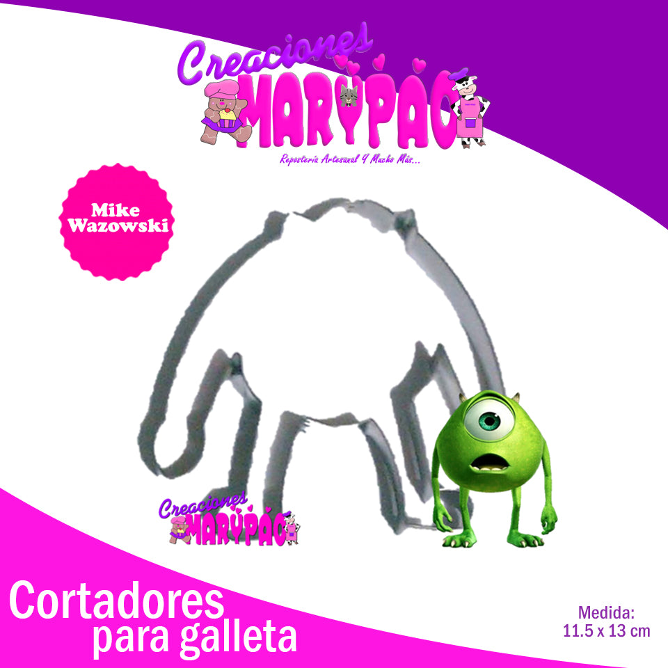 Cortador De Galleta  Mike Wasowski - Creaciones Marypao