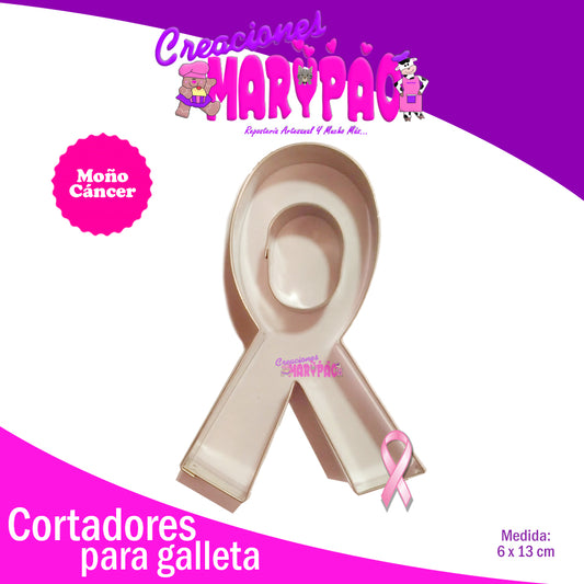 Cortador De Galleta Moño Cáncer - Creaciones Marypao