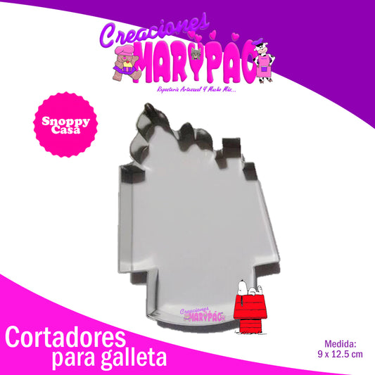 Cortador de Galletas Casa Snoppy - Creaciones Marypao