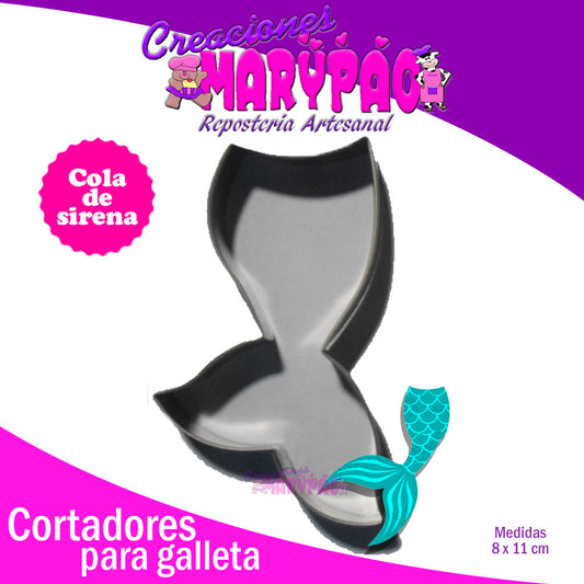 Cortador De Galletas Cola De Sirena - Creaciones Marypao