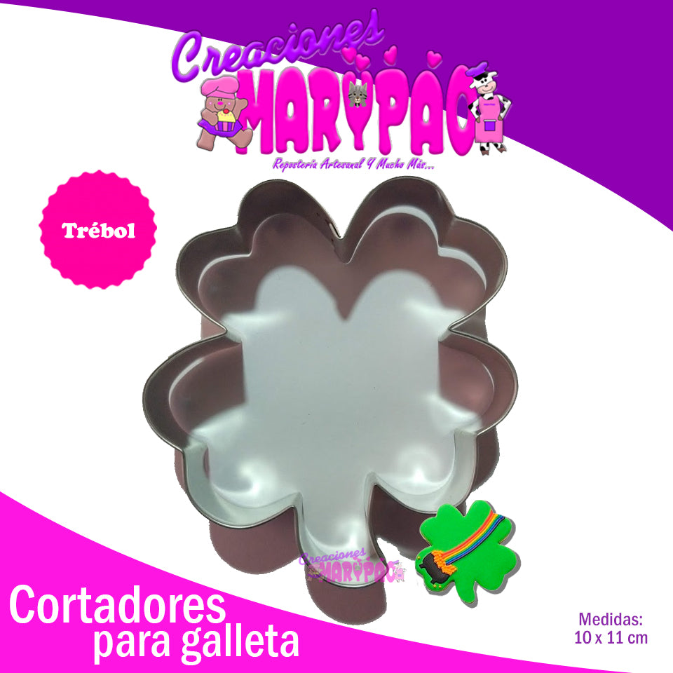 Cortador De Galleta Trébol - Creaciones Marypao