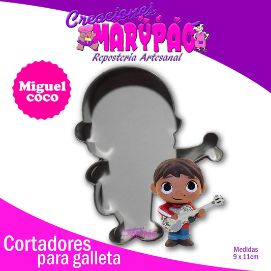 Cortador De Galleta Personaje Miguel - Creaciones Marypao