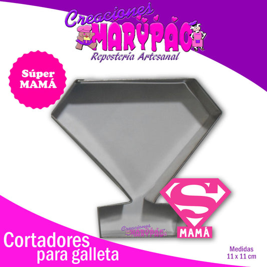 Cortador De Galleta Súper Mamá - Creaciones Marypao