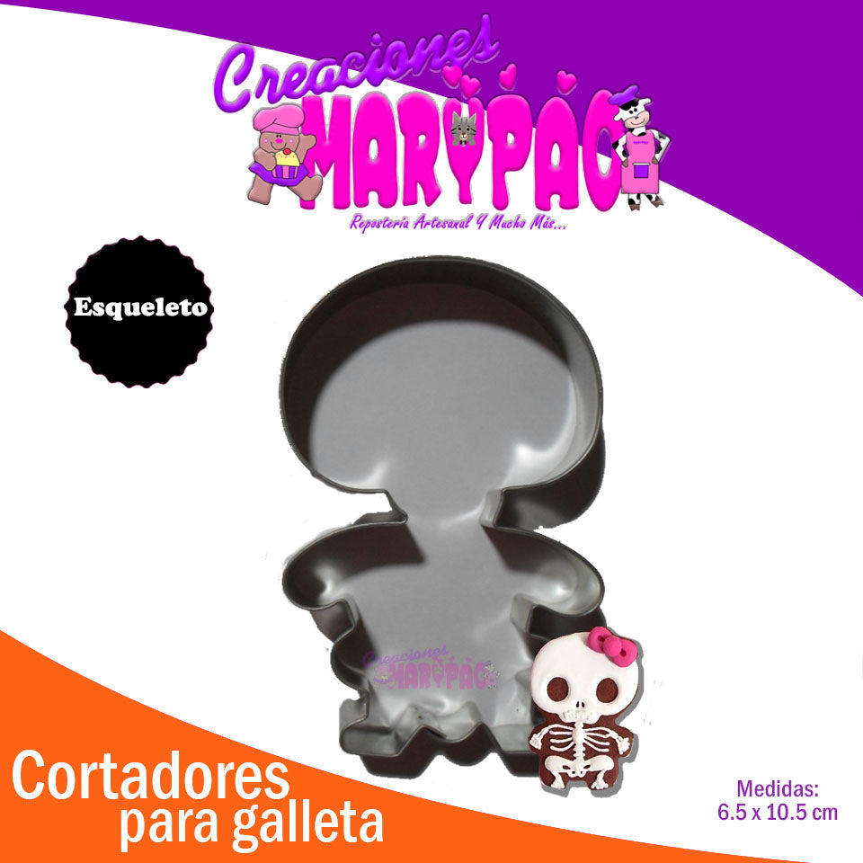 Cortador De Galletas Esqueleto - Creaciones Marypao