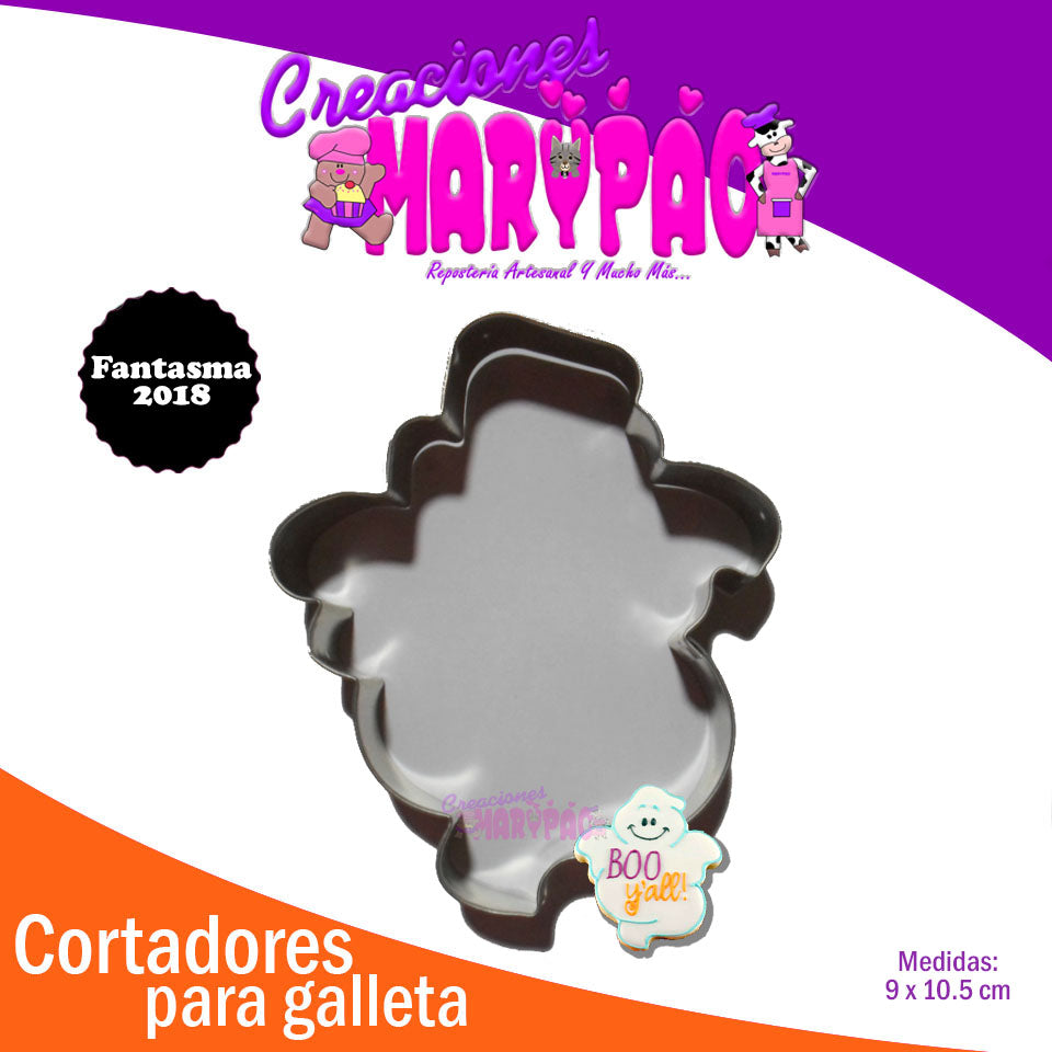 Cortador De Galletas Fantasma - Creaciones Marypao
