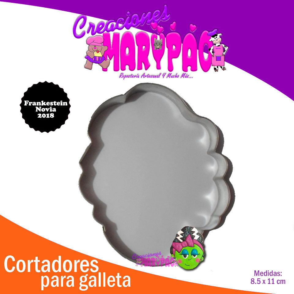 Cortador De Galletas Novia Frankie - Creaciones Marypao