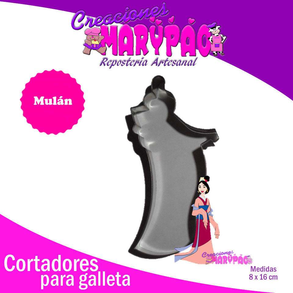 Cortador De Galletas Princesa Guerrera China - Creaciones Marypao
