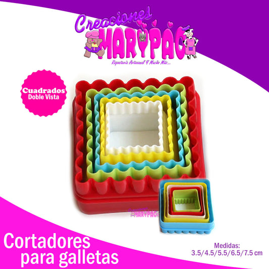 Paquete de Cortadores Cuadros - Creaciones Marypao
