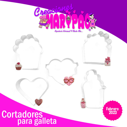 Cortadores De Galletas 14 De Febrero San Valentín