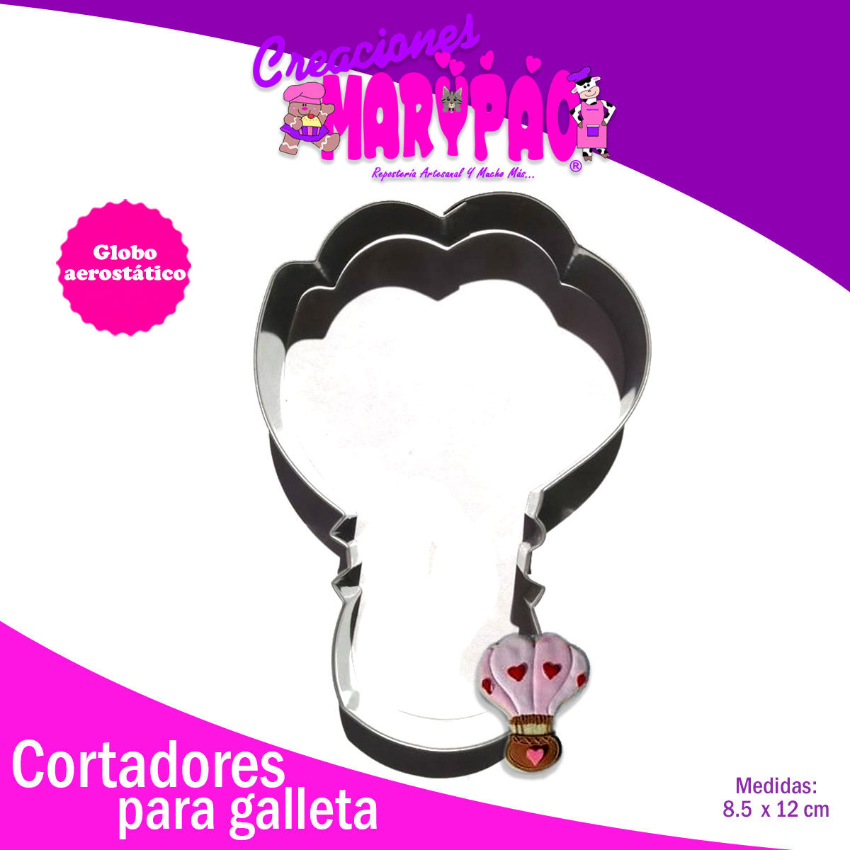 Cortador De Galletas Globo Aerostático Febrero