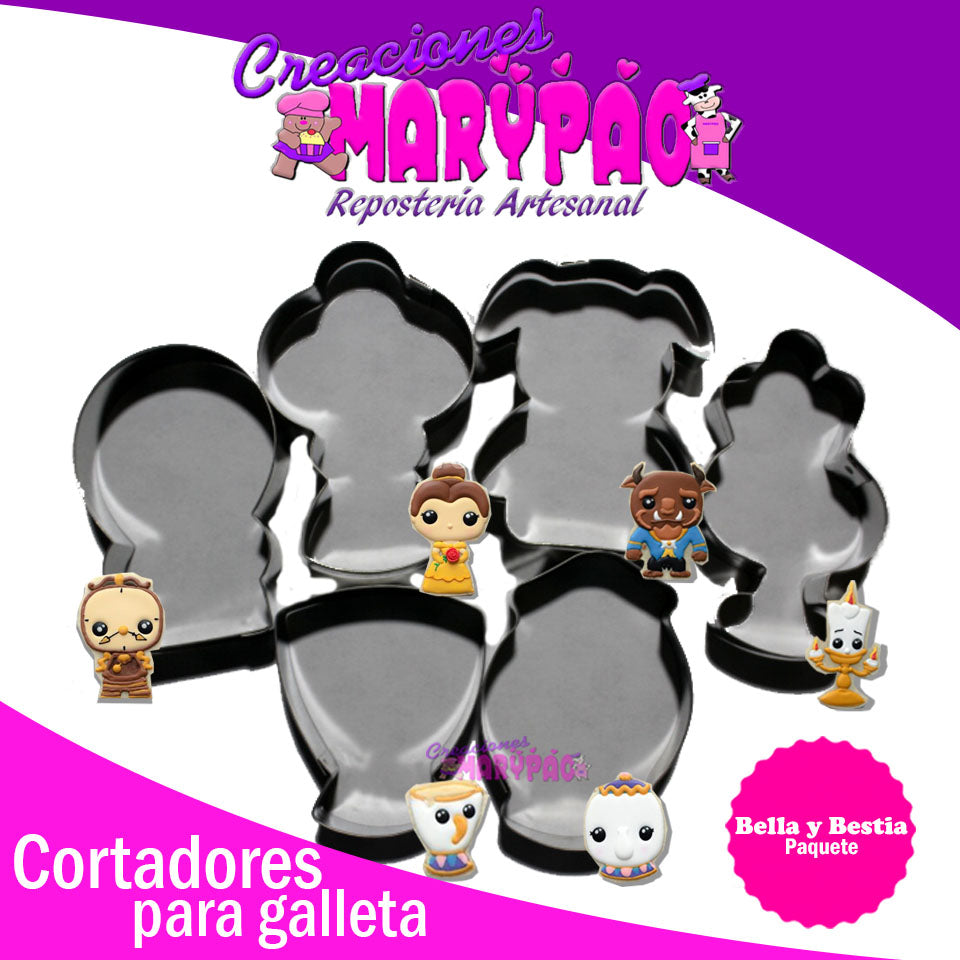 Cortadores Princesas Paq. 6 Pzas - Creaciones Marypao