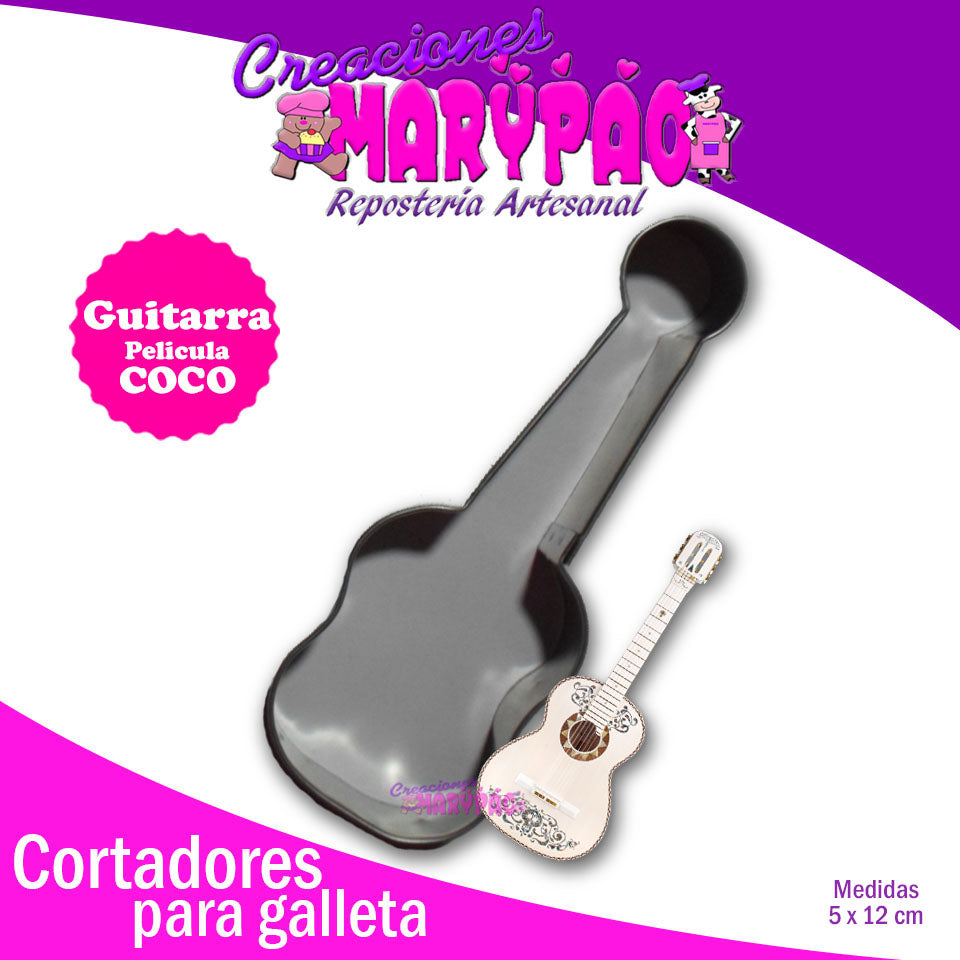 Cortador De Galleta Guitarra Miguel - Creaciones Marypao