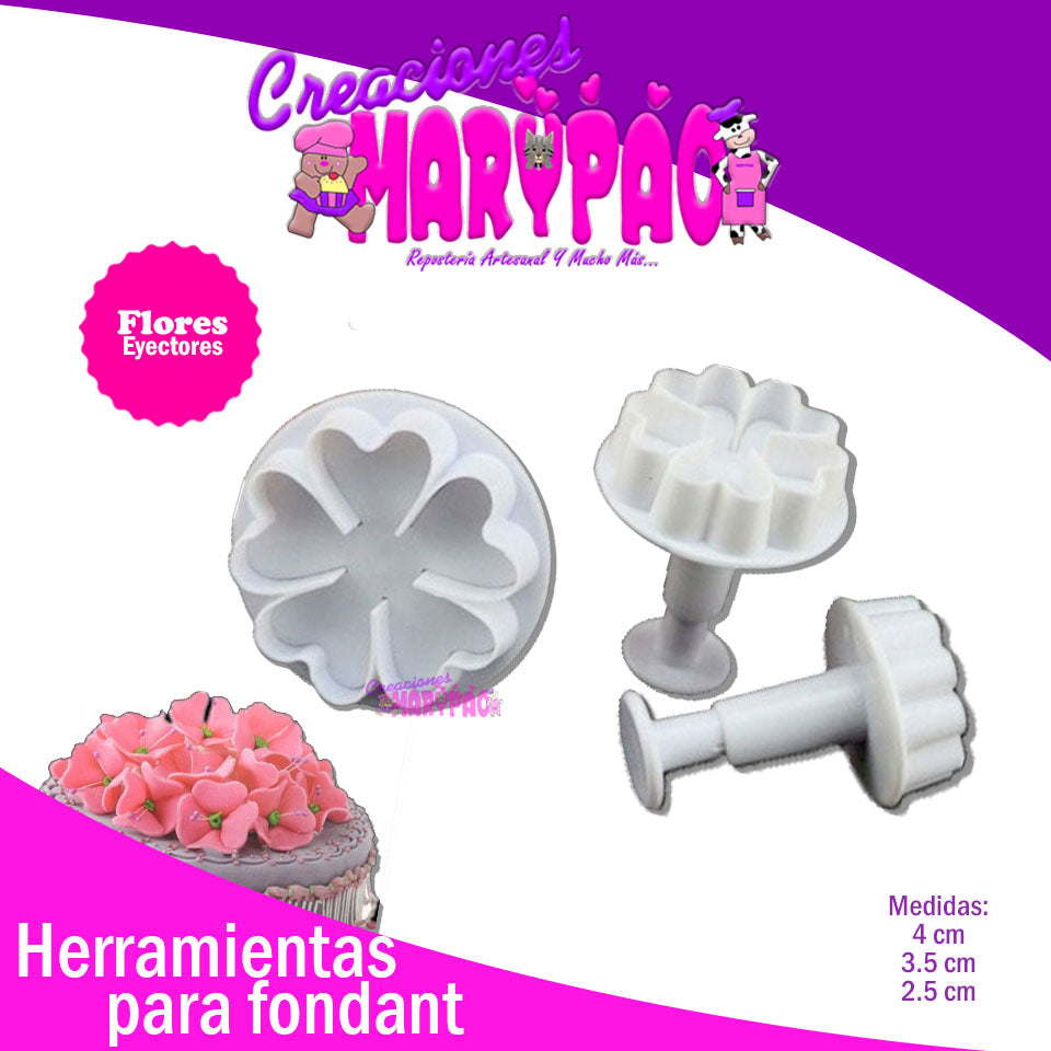Cortadores Eyectores Flores - Creaciones Marypao
