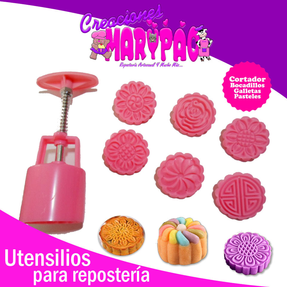 Cortadores Eyectores Galletas Bocadillos  Mod.2 - Creaciones Marypao