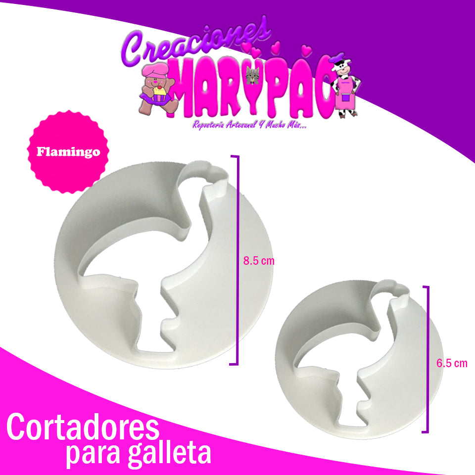 Cortadores Flamingo Hawai - Creaciones Marypao