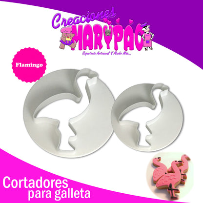 Cortadores Flamingo Hawai - Creaciones Marypao