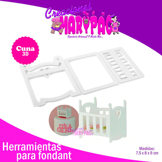 Cortadores Para Bebé Cuna 3D - Creaciones Marypao