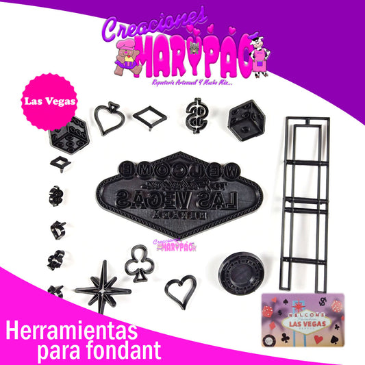 Cortadores Para Fondant Las Vegas Casino - Creaciones Marypao