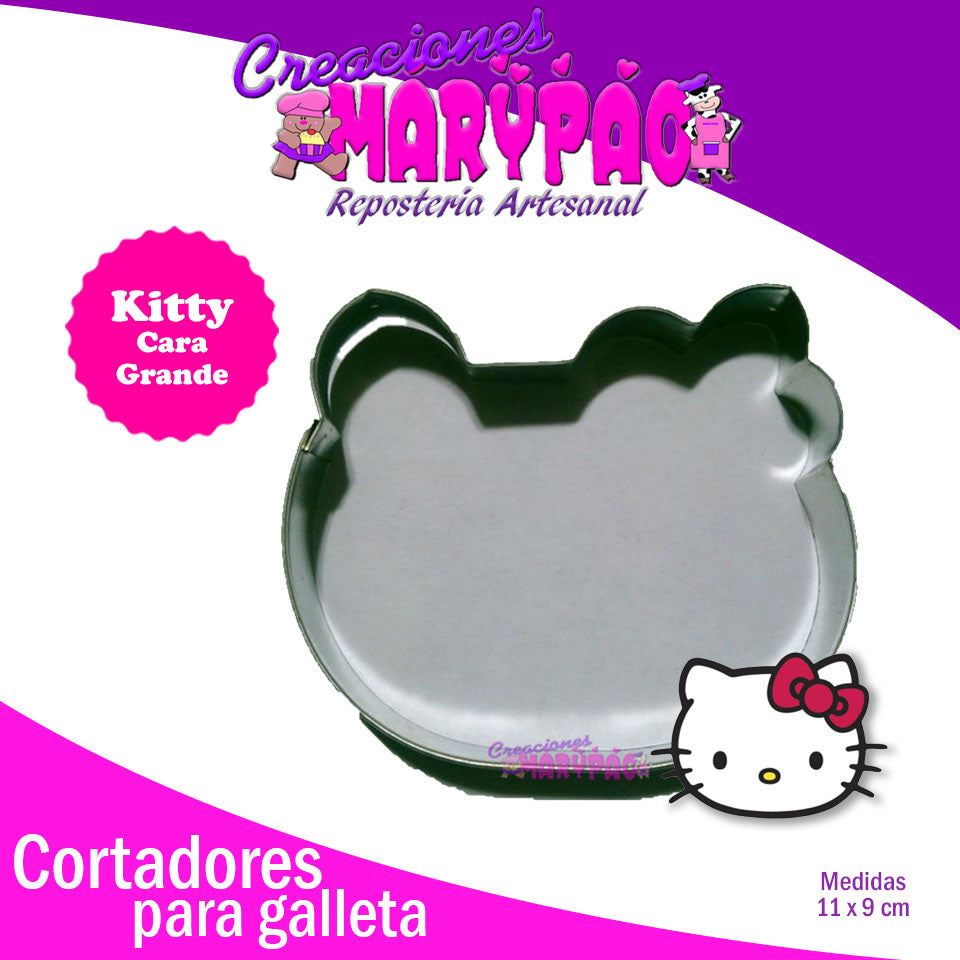Cortador De Galleta Kitty Cara - Creaciones Marypao