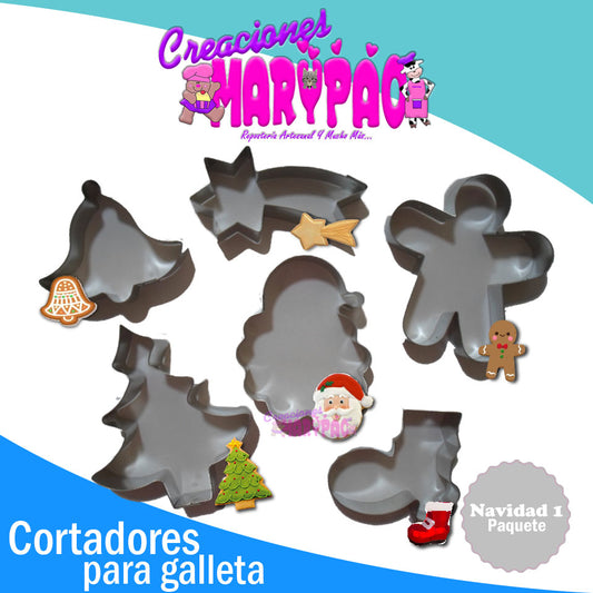 Cortadores Galletas Navidad Mod 1 - Creaciones Marypao