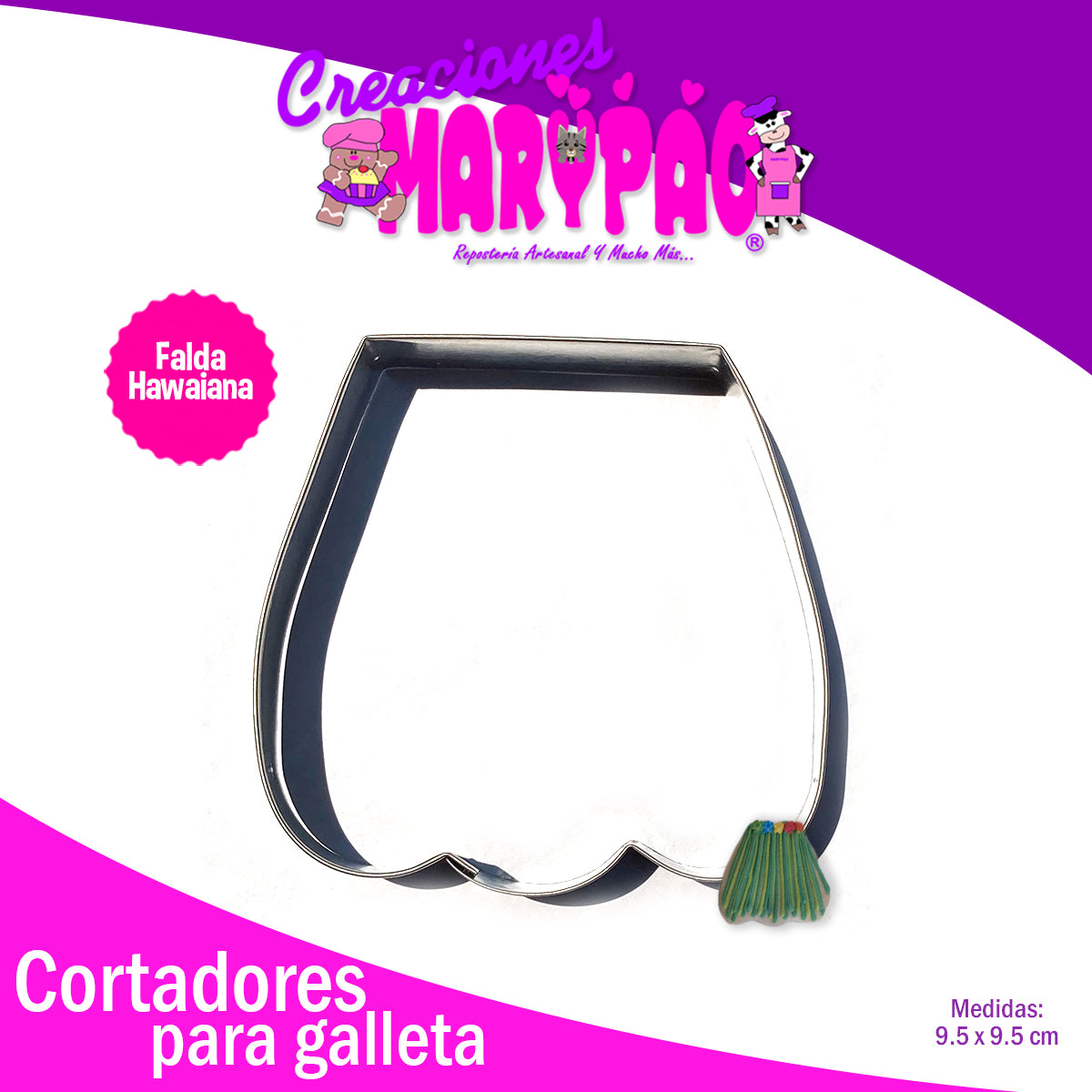 Cortador De Galleta Falda Hawaiana