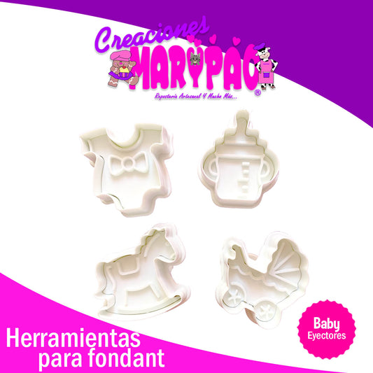 Cortadores Eyectores Galletas Baby Shower