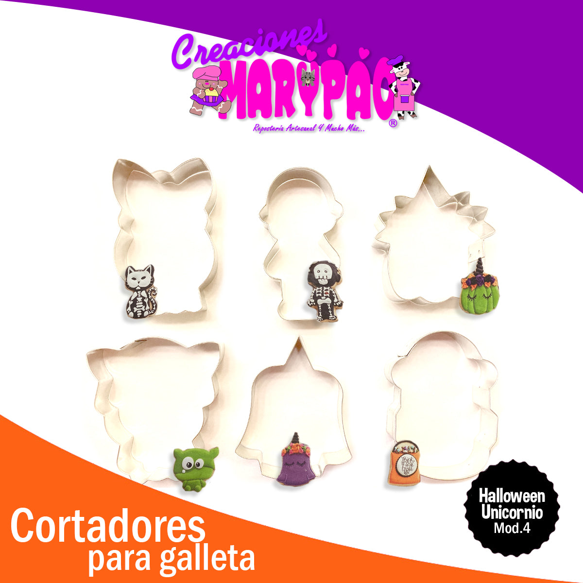 Cortadores De Galletas Halloween Fantasma Huesos