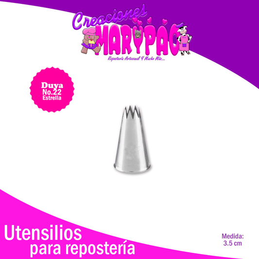 Duya Número 22 Estrella - Creaciones Marypao
