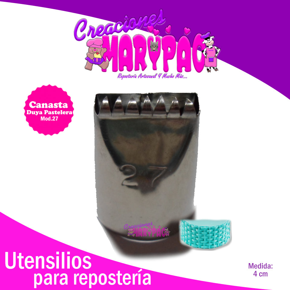 Duya Canasta Pastelera Boquillas M27 - Creaciones Marypao