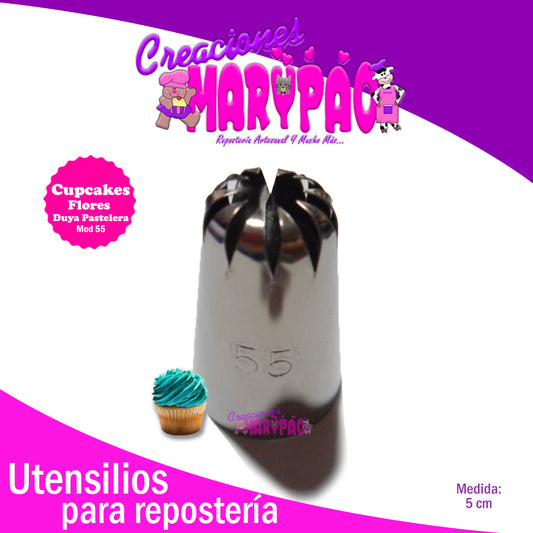 Duya Estrella Cerrada Cupcakes Pasteles M55 - Creaciones Marypao
