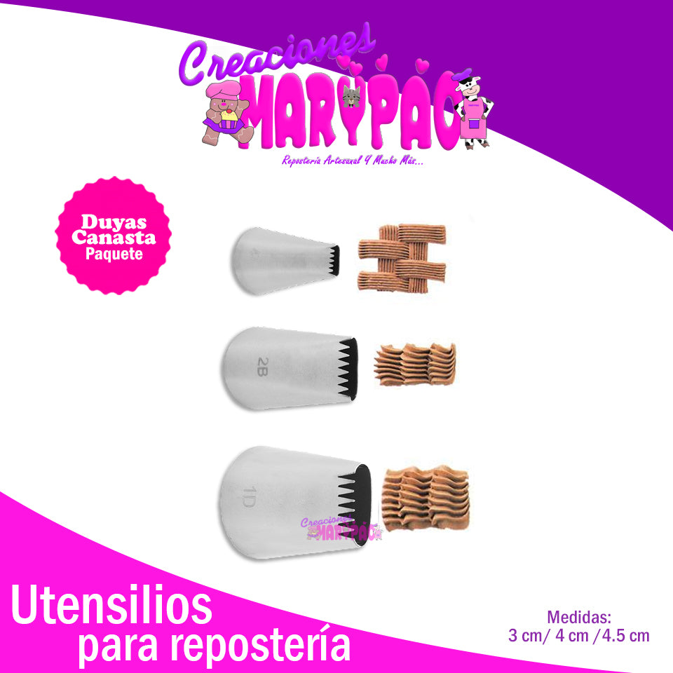 Duyas Canasta No. 47, 2B y 1D Paquete Para Cupcakes Pasteles - Creaciones Marypao