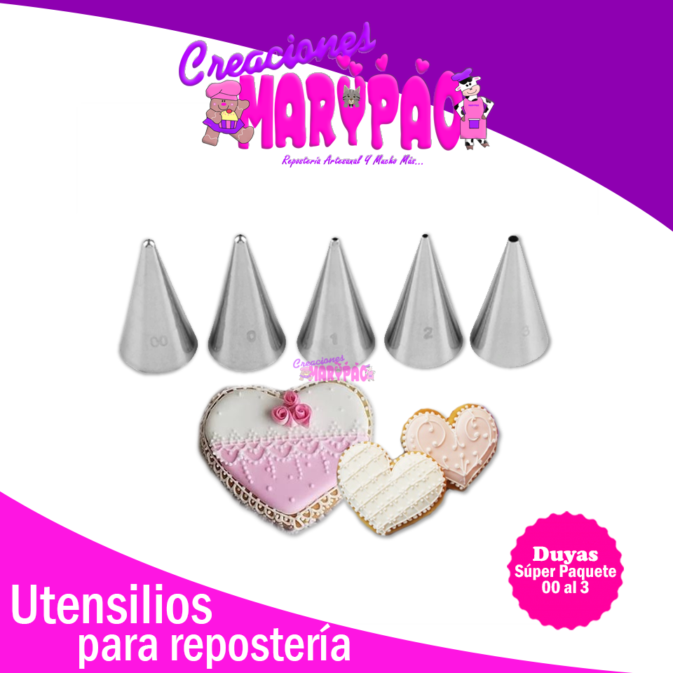 Paquete De Duyas Para Galletas No. 00 al 3 - Creaciones Marypao