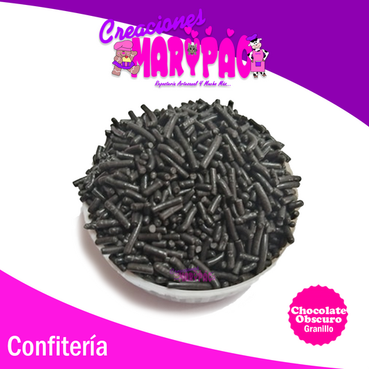 Granillo Chocolate Obscuro Sprinkles - Creaciones Marypao